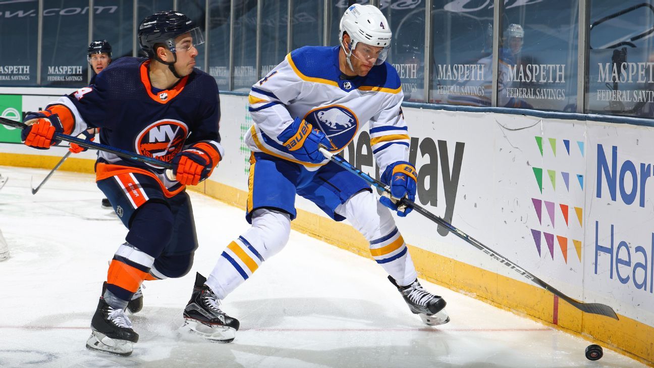 Sabres forward Taylor Hall returns to practice after taken off