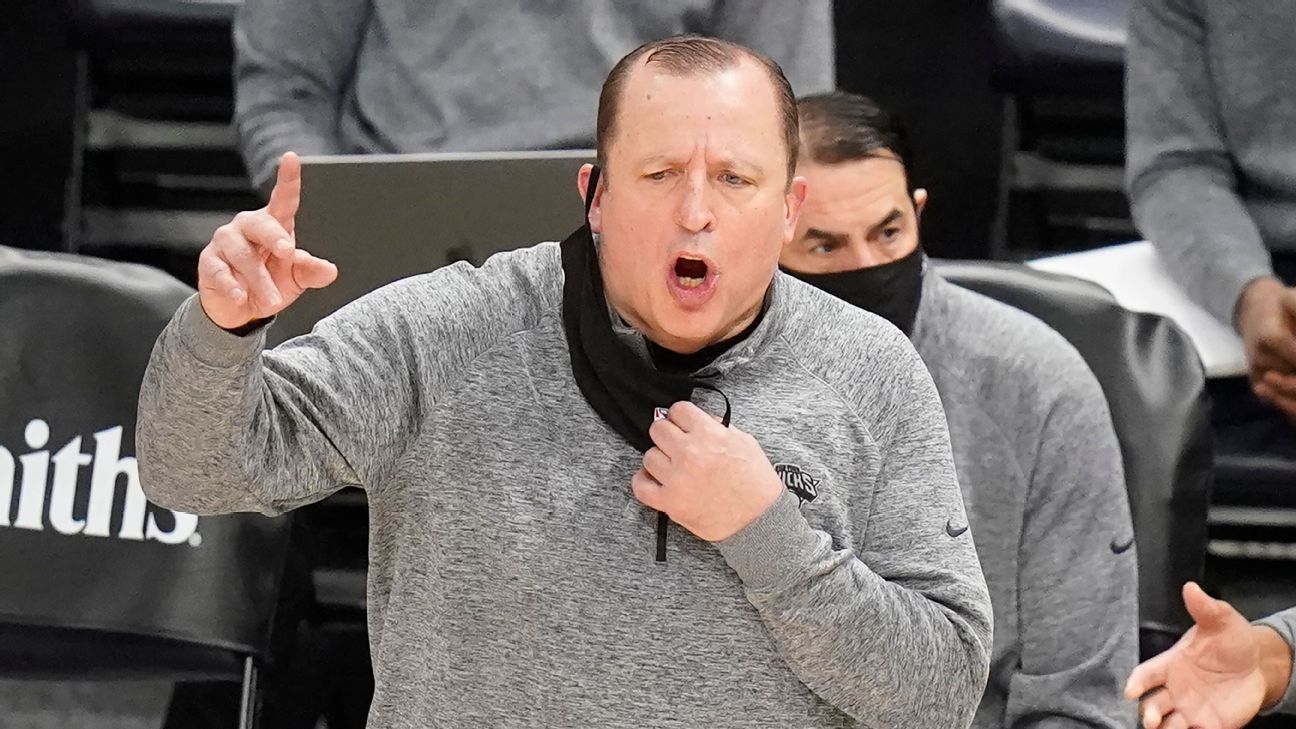 Tom Thibodeau benches New York Knicks' struggling starters -- 'We've gotta figur..