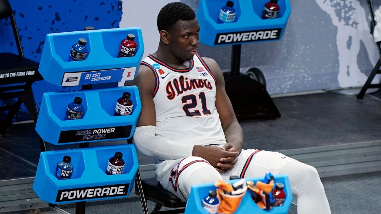 NCAA suspends Illinois star center Kofi Cockburn 3 games for selling apparel, me..