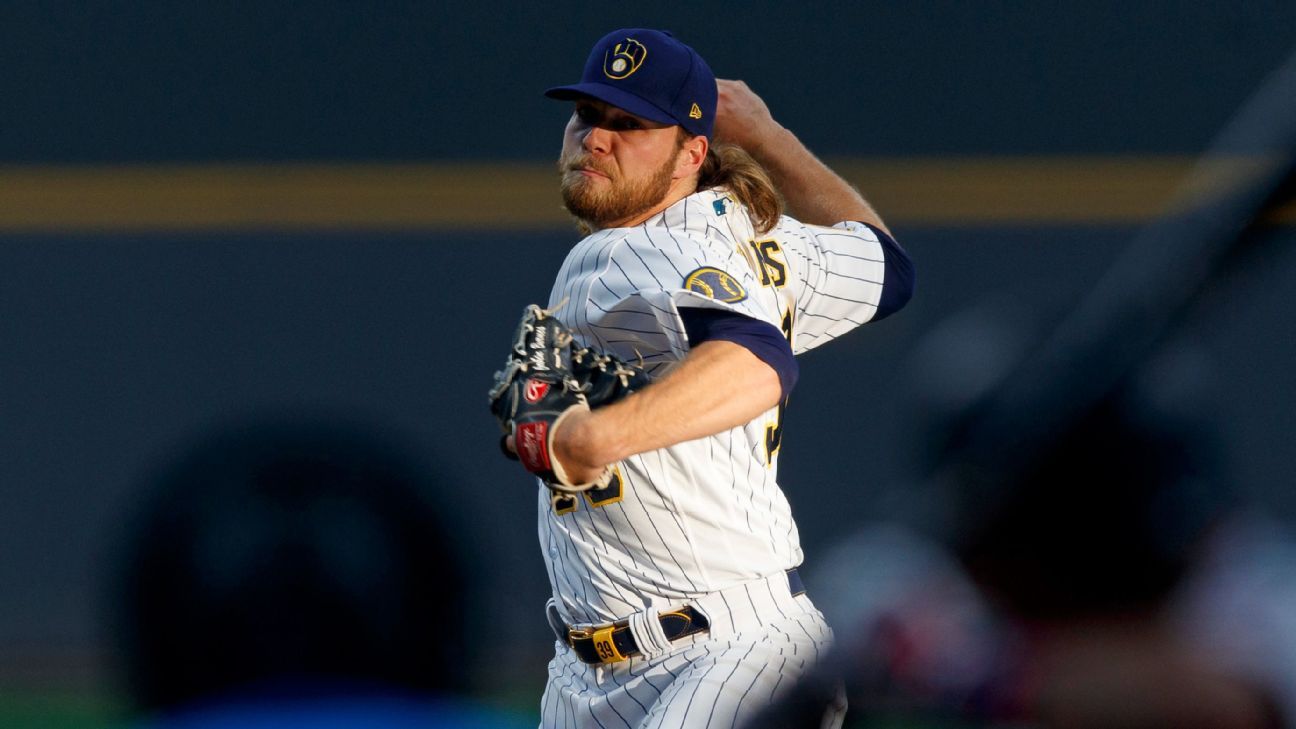 Brewers place pitching ace Corbin Burnes on IL, Brewers