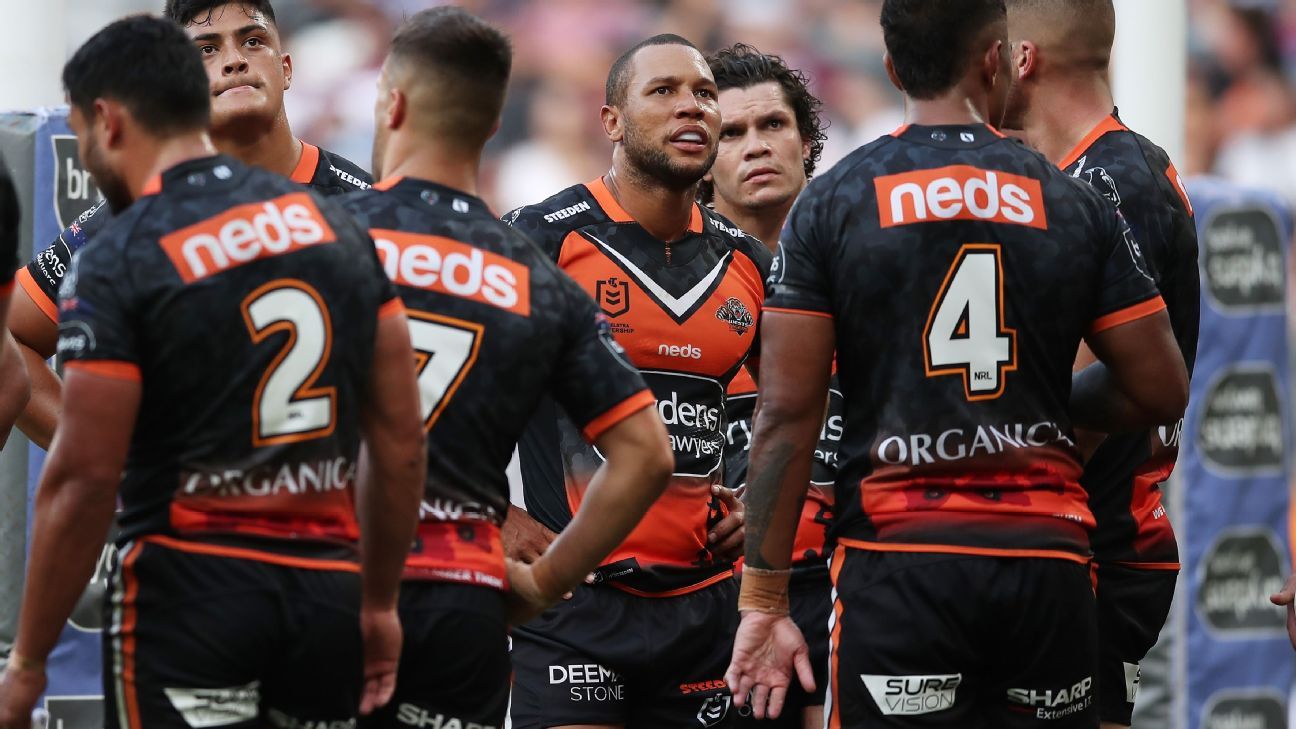 NRL Moses Mbye released from Wests Tigers, Sydney Roosters ...