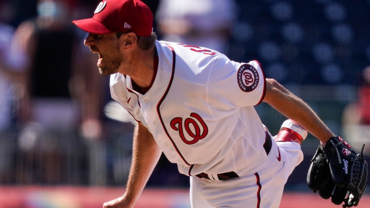 Nationals' Max Scherzer tosses complete game before wife gives birth