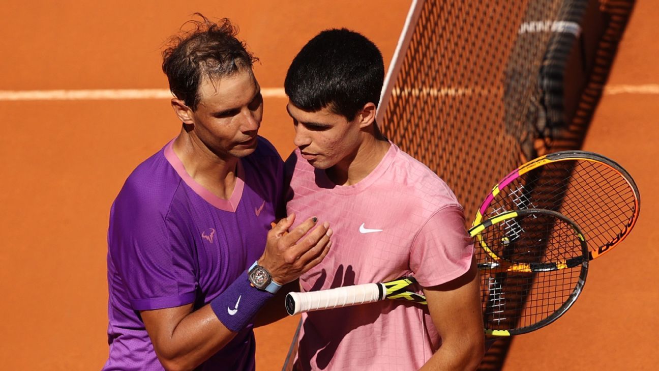 Rafael Nadal cruises past teen sensation Carlos Alcaraz in Madrid Open -  ESPN