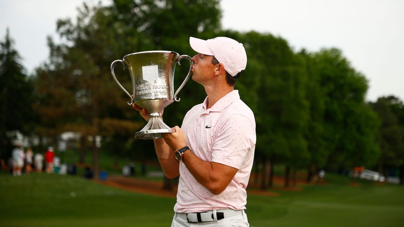 Rory ends 18-month drought with Wells Fargo win