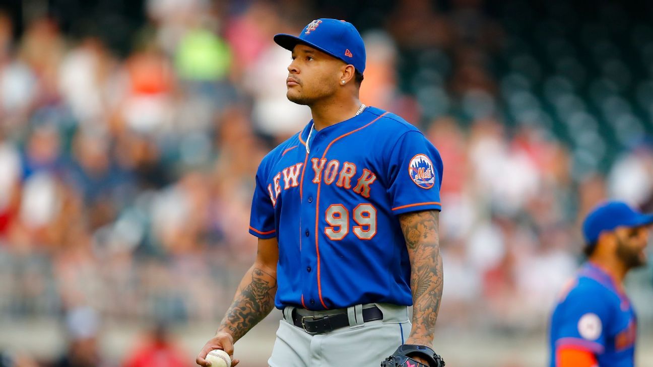 New York Mets RHP Taijuan Walker leaves start with right shoulder