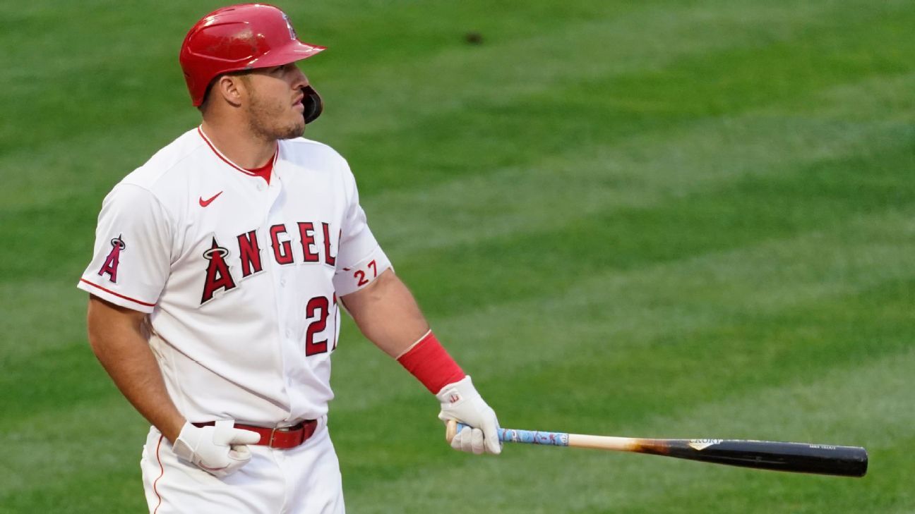 Angels CF Mike Trout out of lineup vs. Rays with sore wrist, Taiwan News