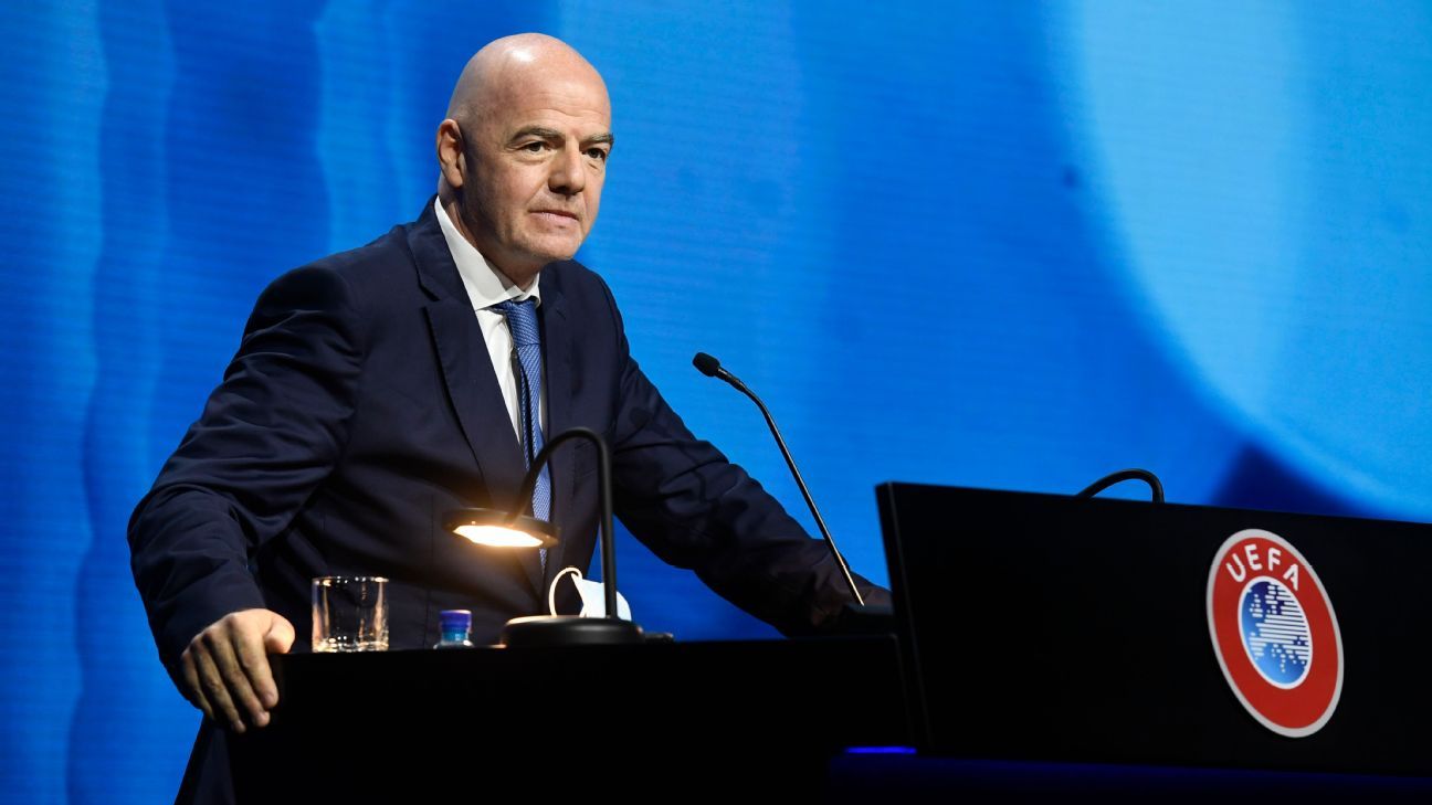 FIFA president Gianni Infantino: Biennial World Cup means Euros every two years
