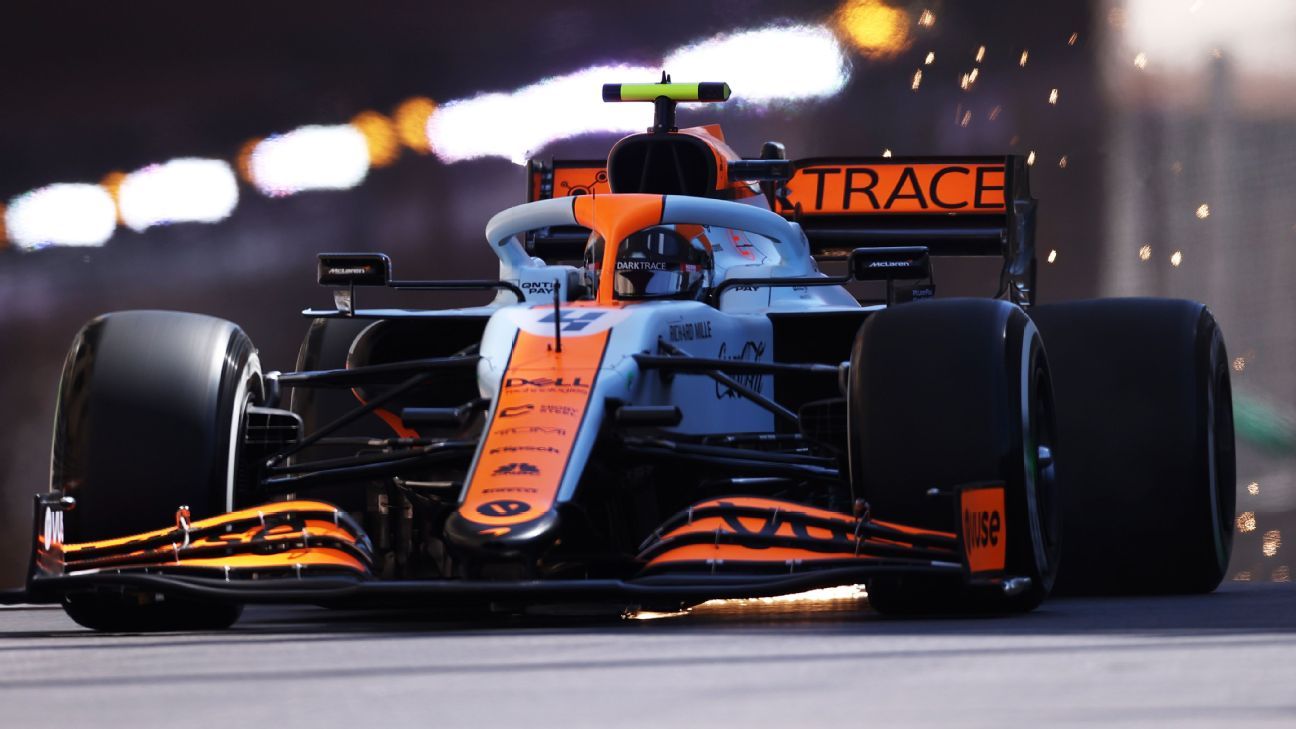 McLaren's stunning oneoff Gulf livery makes track debut at Monaco GP