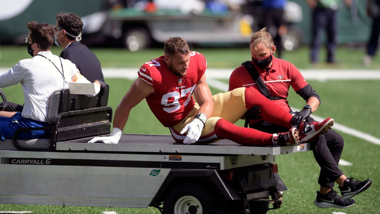 Nick Bosa progressing well in recovery from torn ACL