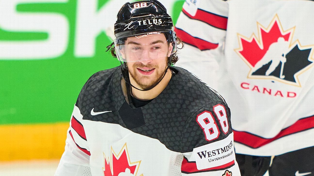 Andrew Mangiapane Adam Henrique Continue Canada S Resurgence Headline Dominant Win Over Italy At World Tournament