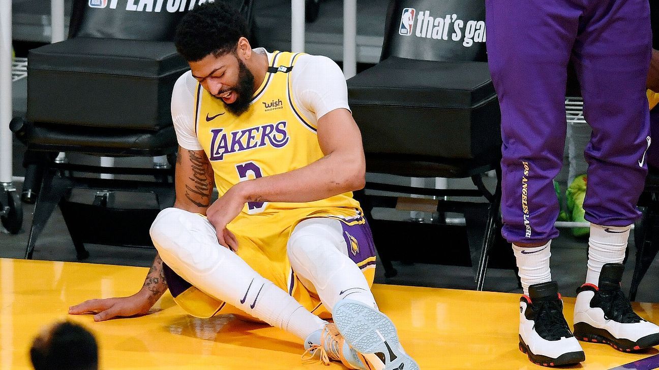 Lakers' Anthony Davis (calf) sits out; should return Monday - ESPN