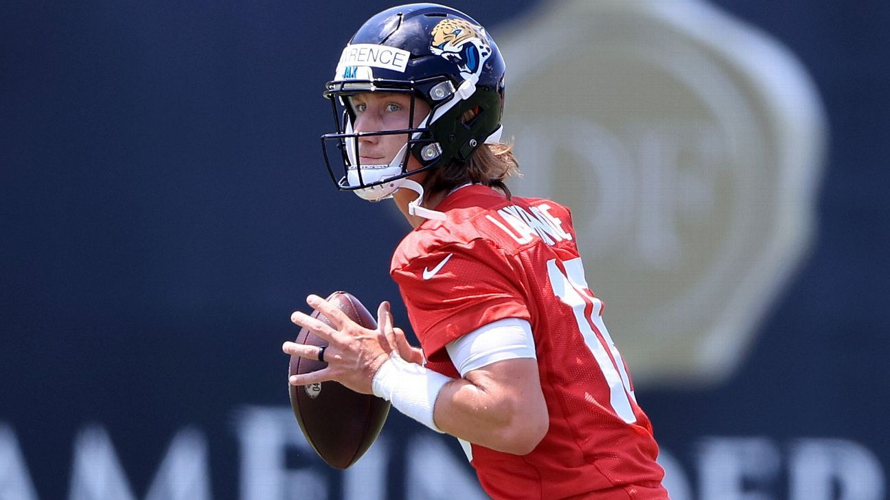 Jaguars to Sit QB Trevor Lawrence, RB Travis Etienne at Hall of