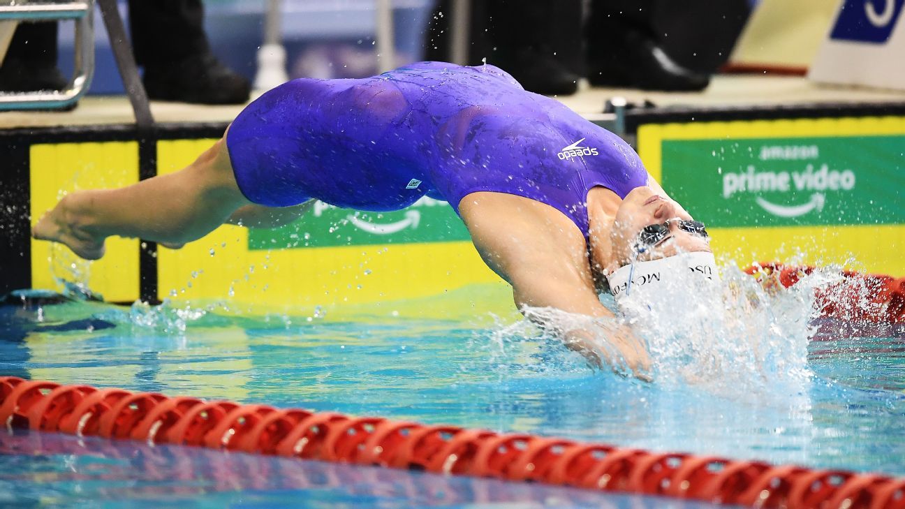 Australian Swimmer Kaylee Mckeown Breaks 100 Meter Backstroke World Record At Olympic Trials Espn