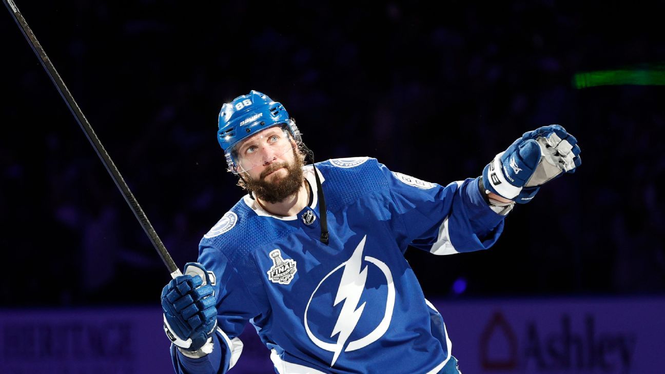 Nikita Kucherov joins exclusive club after 2-goal, 1-assist Game 1 for victorious Lightning in Stanley Cup Final