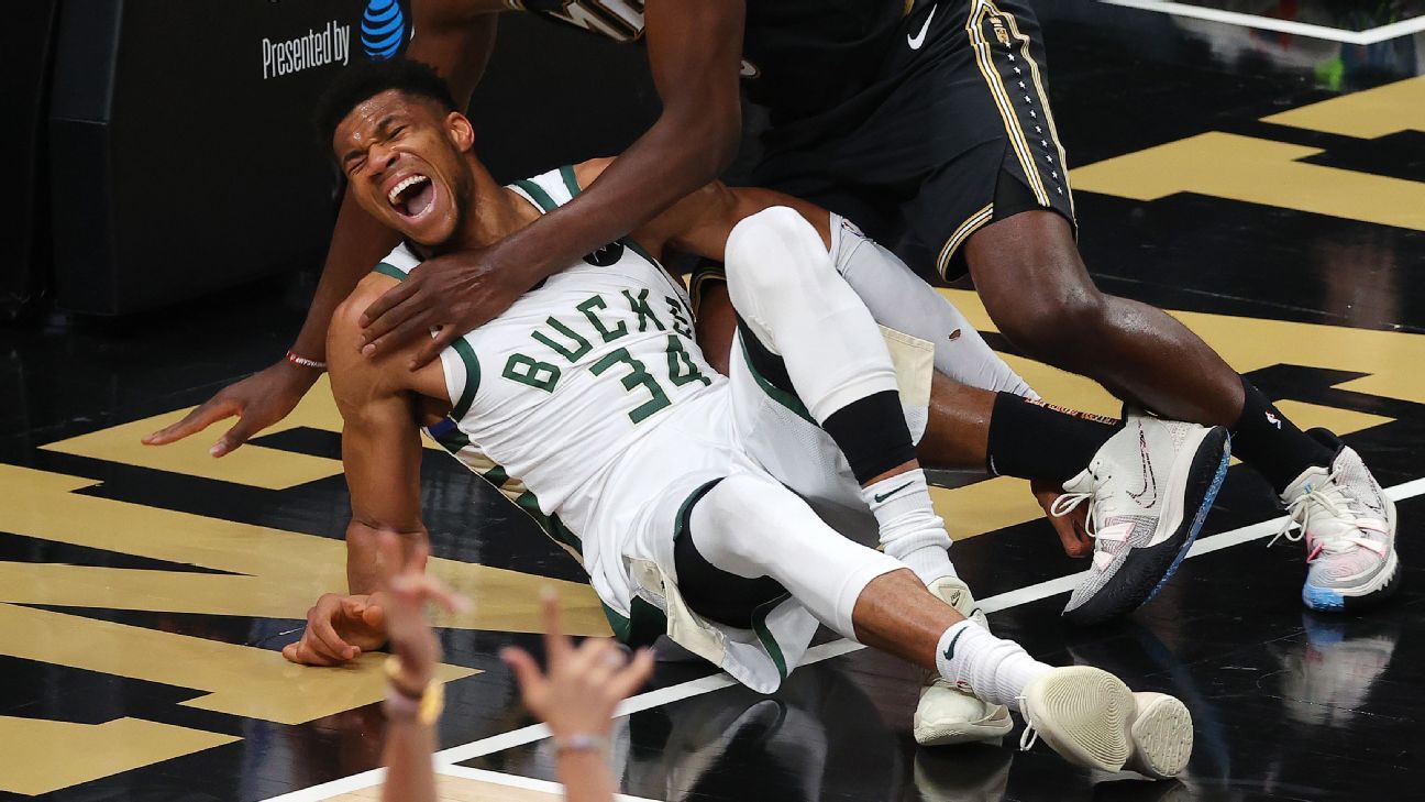 Bucks' Giannis Antetokounmpo (knee) out 3rd straight game - ESPN