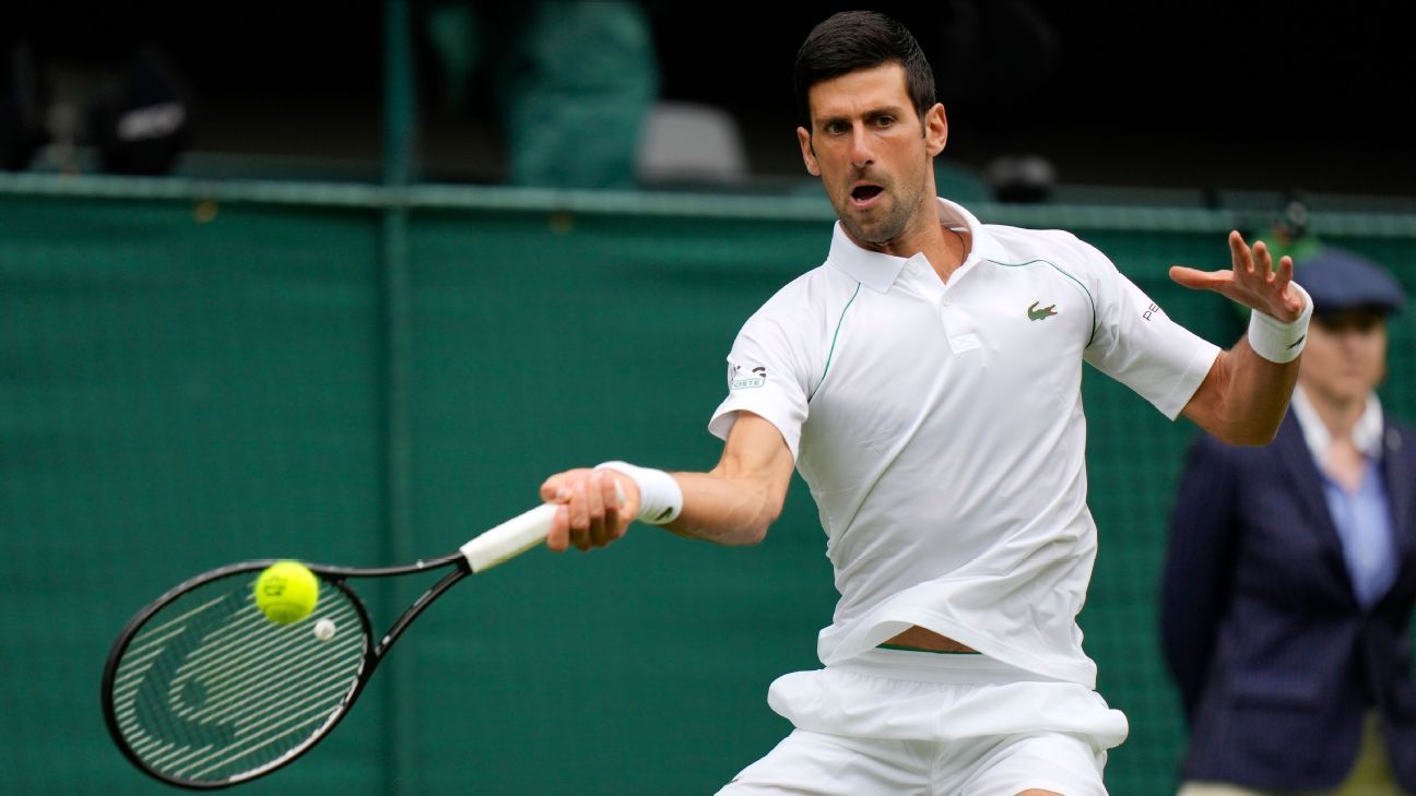 Novak Djokovic extends Wimbledon win streak to 16 matches