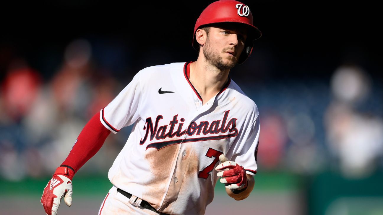 Washington Nationals' Trea Turner becomes first player to hit for cycle on birth..