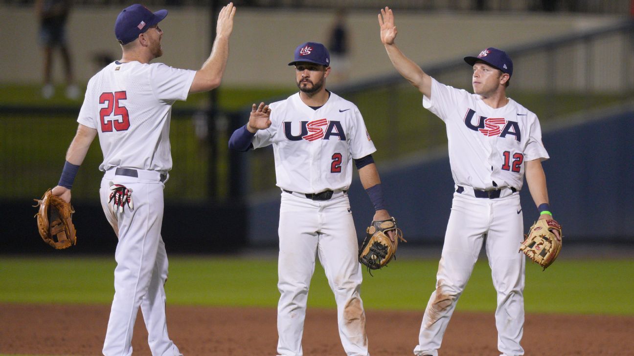 Equipo Olímpico De Béisbol De Estados Unidos Está Completo Para Tokio Espn 