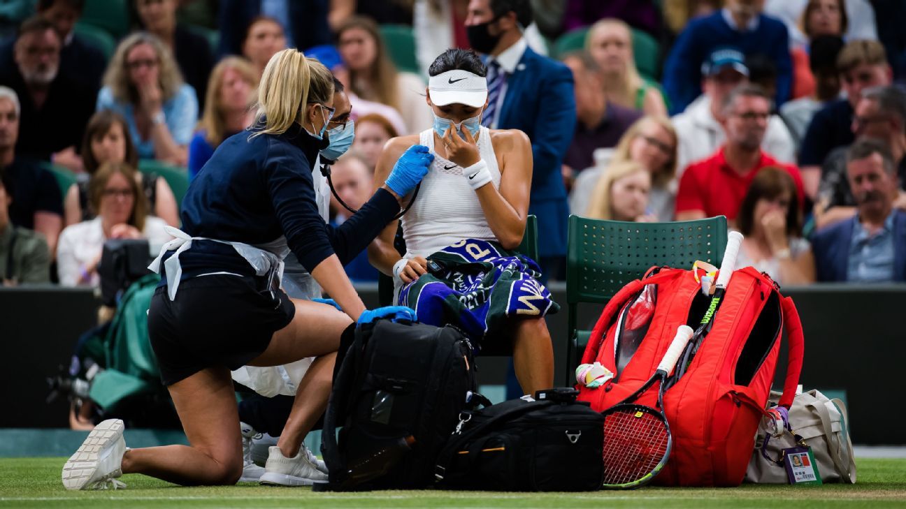 Emma Raducanu - 'Hardest thing in the world' to drop out of Wimbledon - ESPN