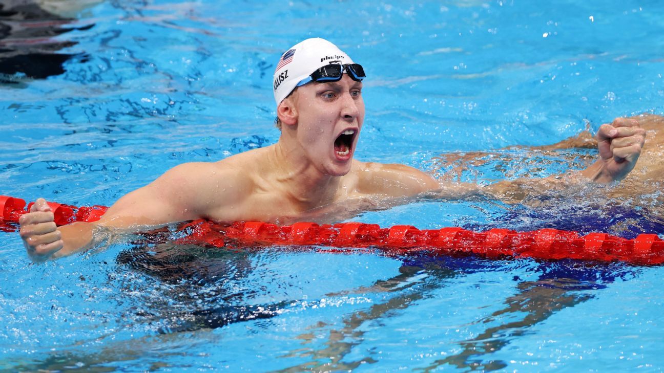 Swimmer Chase Kalisz wins 400-meter individual medley; U.S. picks up 5 ...