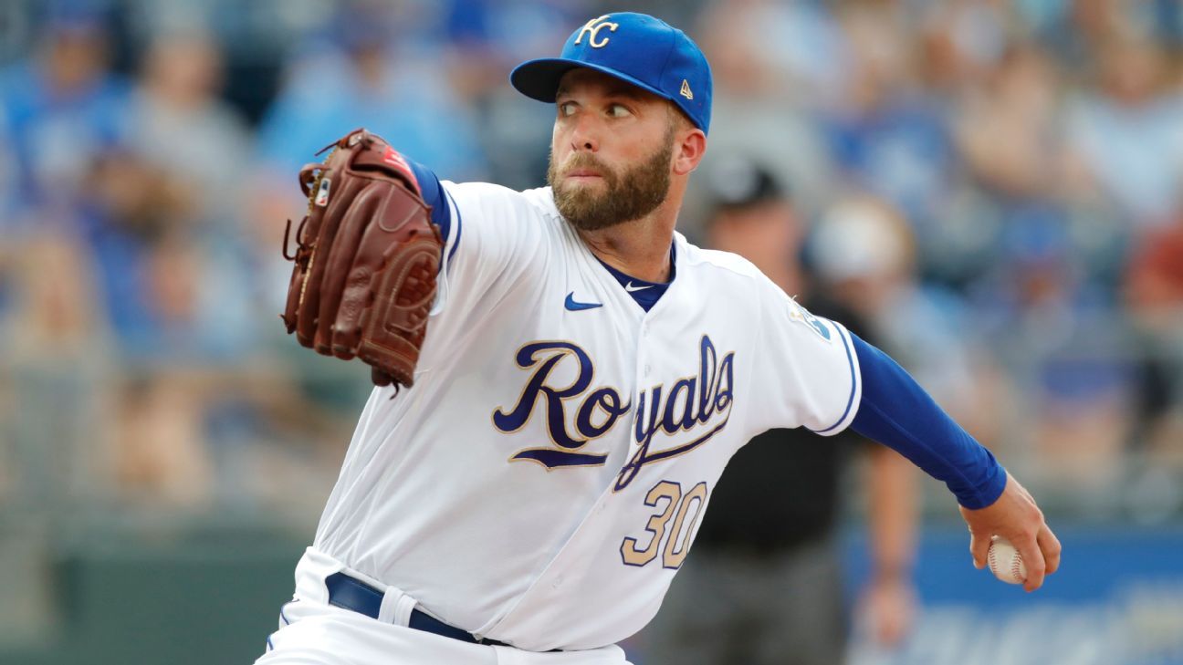 Kansas City Royals Danny Duffy Powder Blue 8x10 Photo