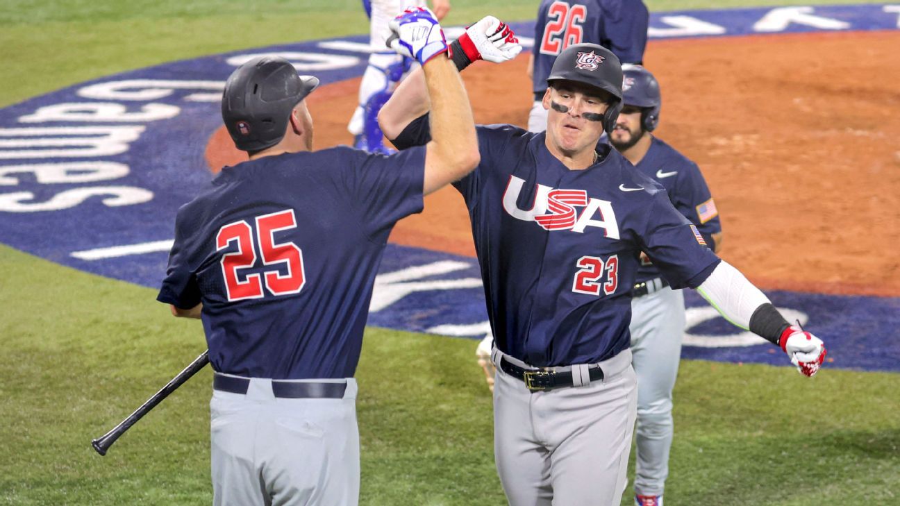 United States routs Israel to open Olympic baseball tournament in Tokyo