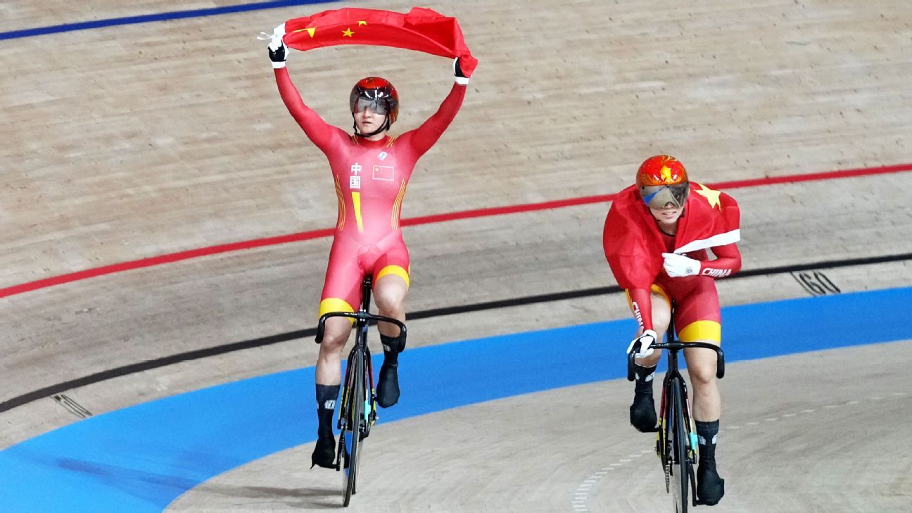 China's Bao Shanju, Zhong Tianshi win Olympic women's team sprint gold