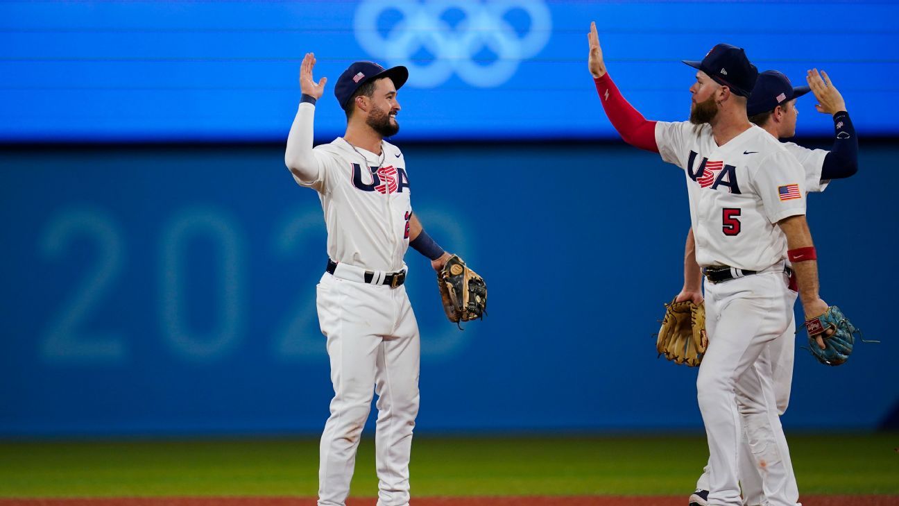 United States beats South Korea to reach baseball gold-medal game; Eddy Alvarez clinches winter-summer medal double