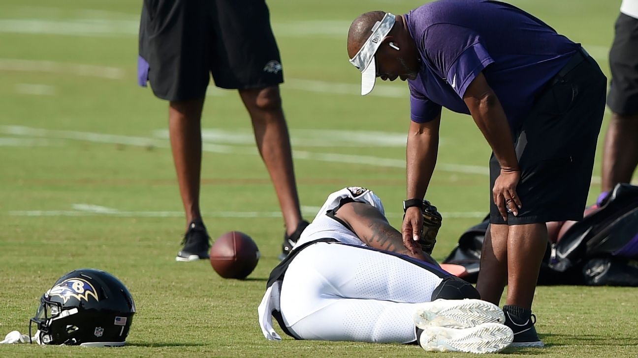 Baltimore Ravens' Rashod Bateman to miss 'number of weeks' with soft tissue  injury to leg - ESPN