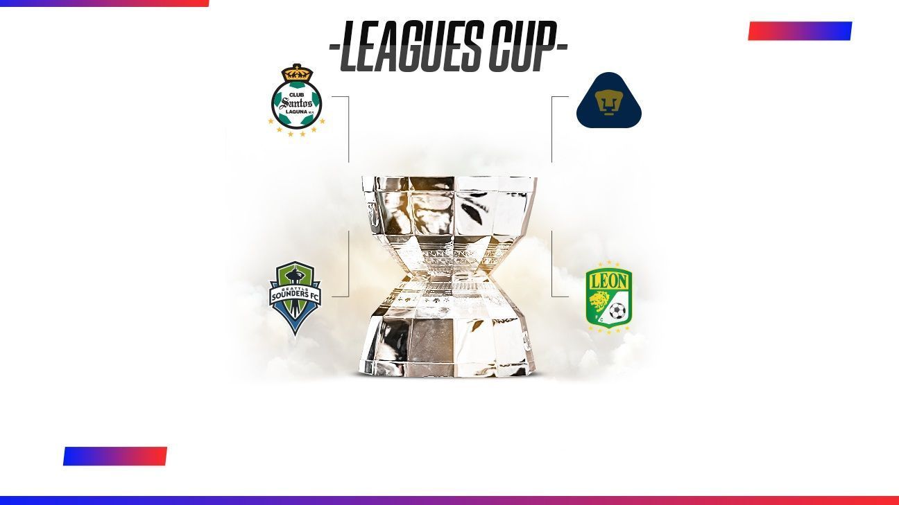 Semifinales Leagues Cup León vs Pumas en Houston y Seattle recibe a