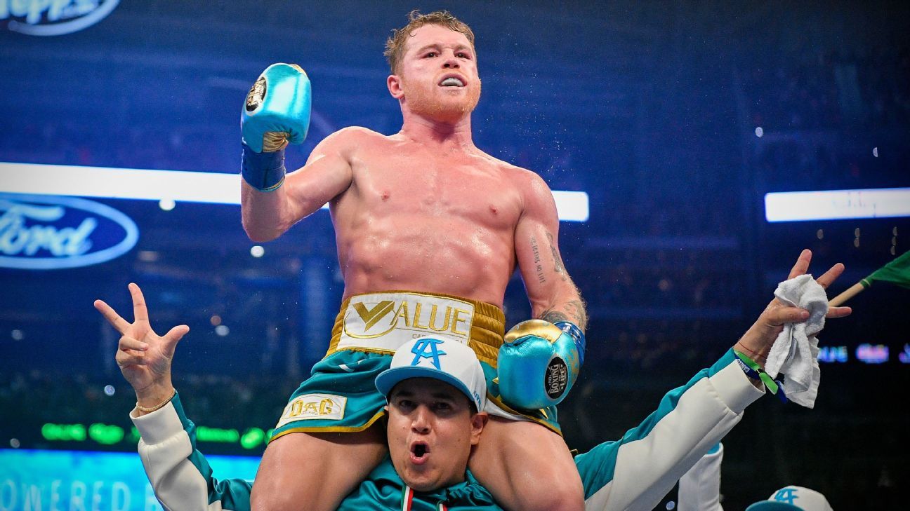 Sources: Canelo Alvarez, Caleb Plant nearing deal for super middleweight title fight in November