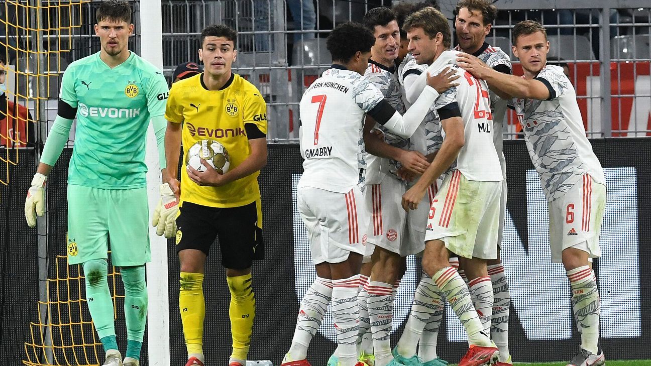 Borussia Dortmund Vs Bayern Munich Football Match Report August 17 21 Espn