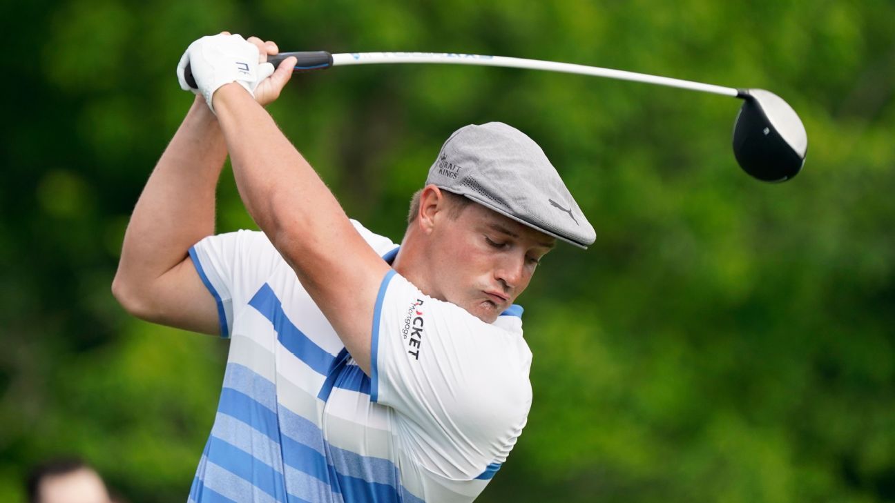 Golfer Bryson DeChambeau advances in long drive world championships