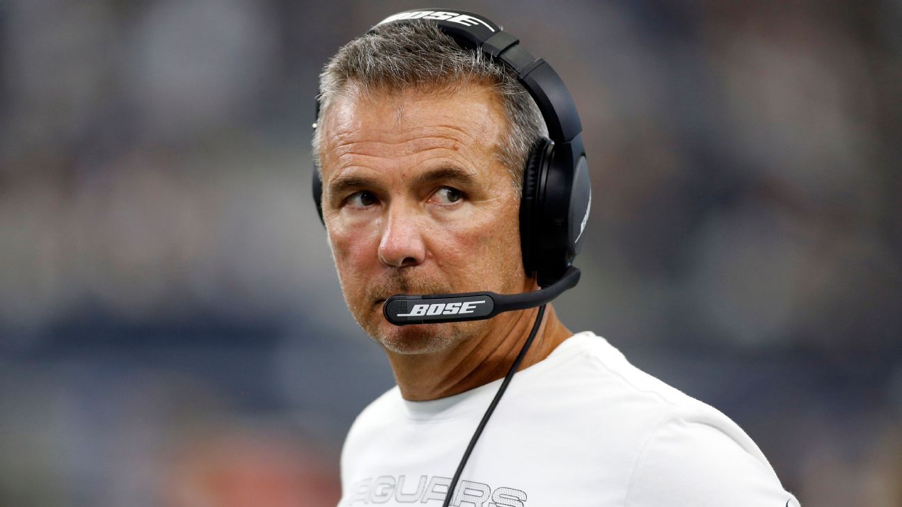 Jacksonville Jaguars' Urban Meyer says vaccination status a factor in roster cut..