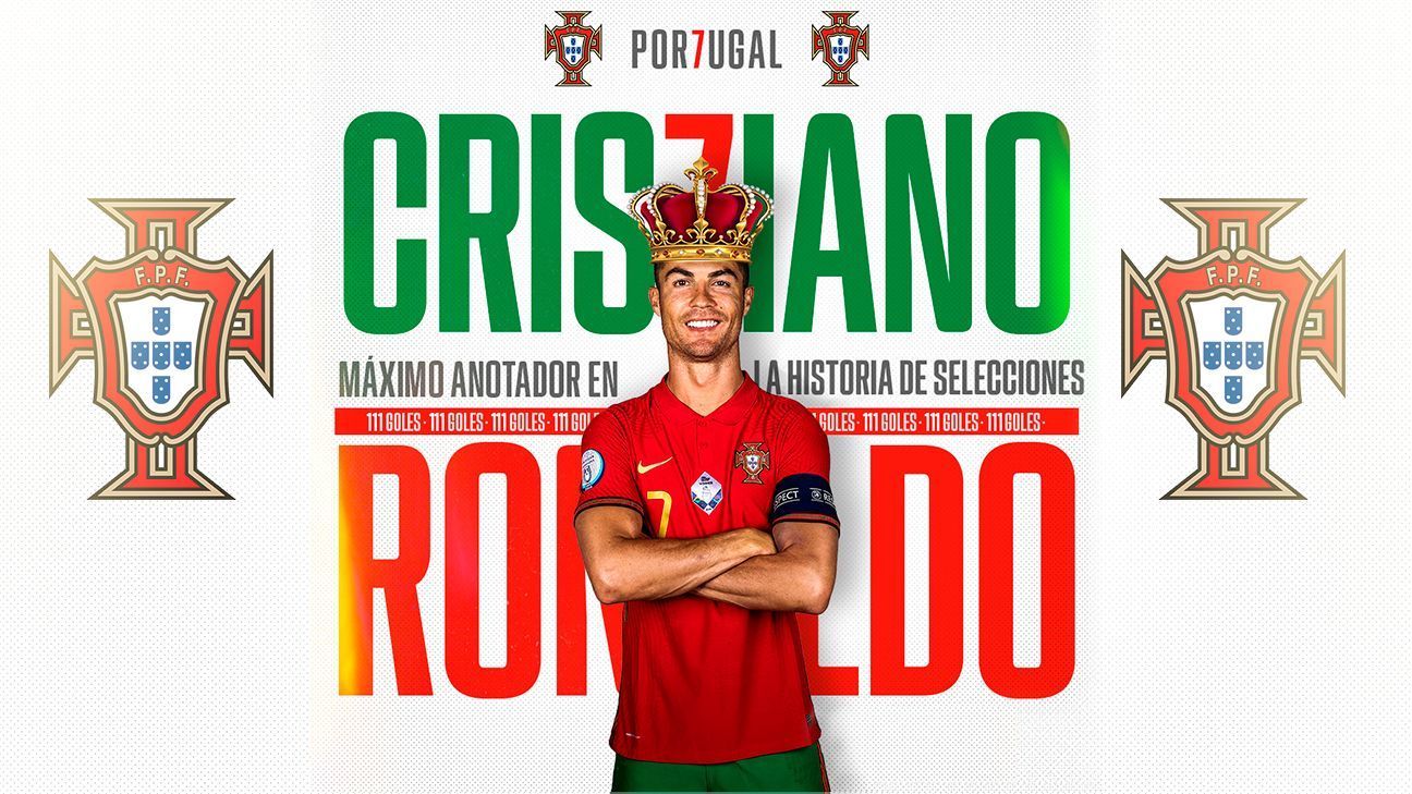 Cristiano Ronaldo becomes the top scorer in national football by beating Ali Daei