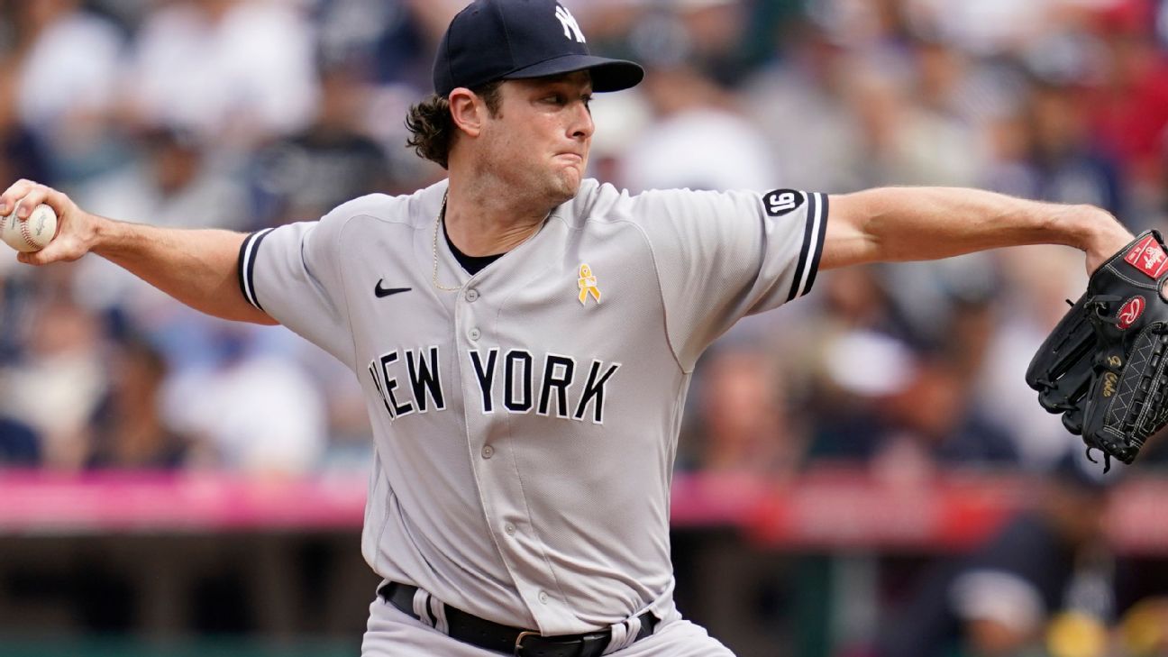 Gerrit Cole, “dominant”, gets 15 games in seven innings and helps the New York Yankees stop losing the streak