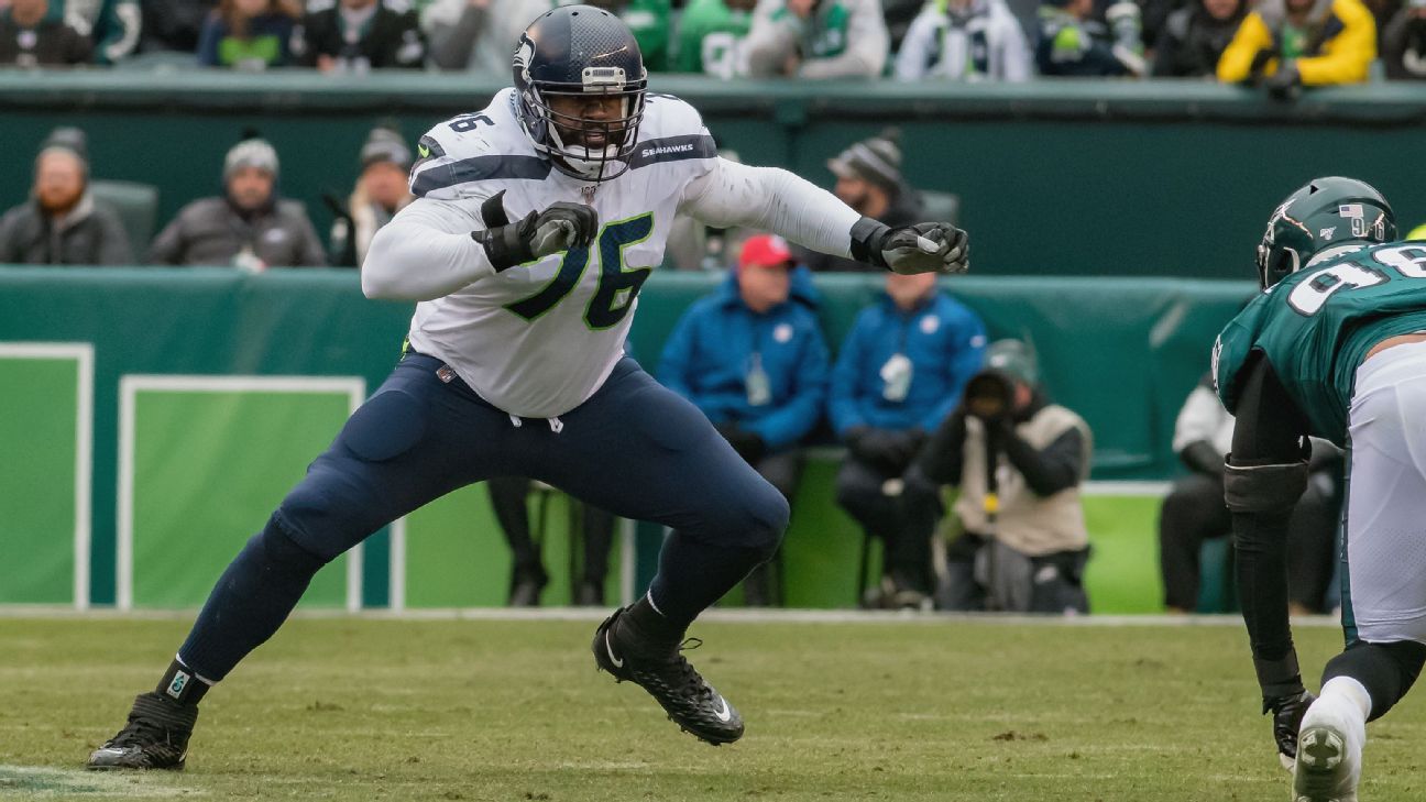 Seattle Seahawks rework final year of LT Duane Brown's contract, sources say