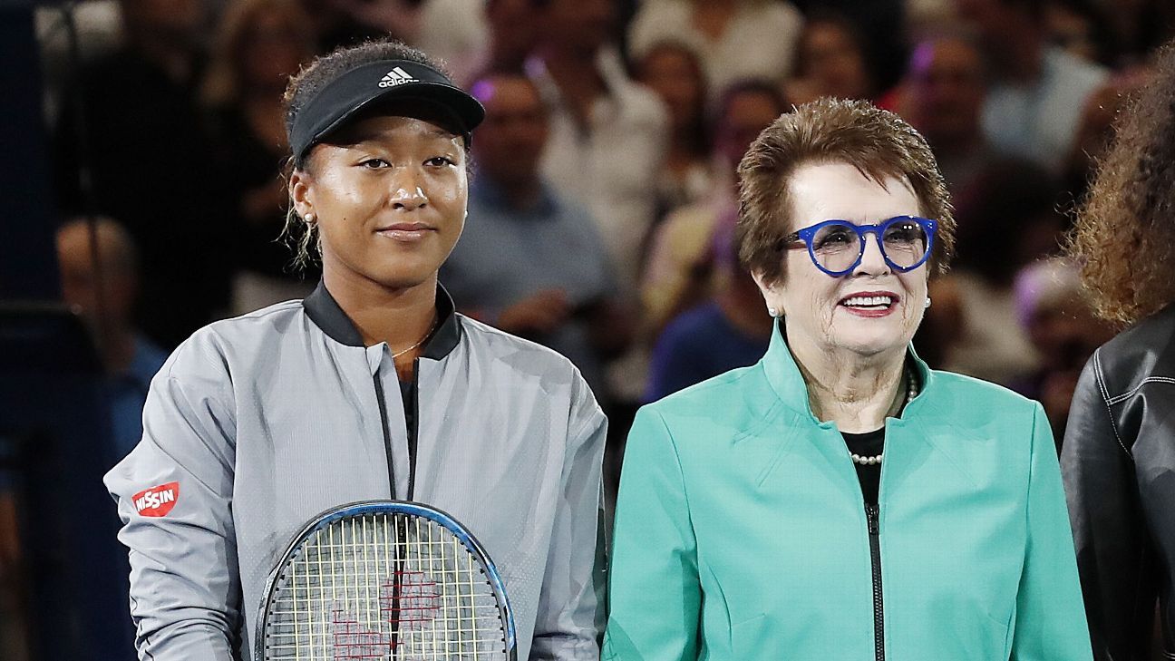 El sentido mensaje de apoyo de Billie Jean King a Naomi Osaka ESPN