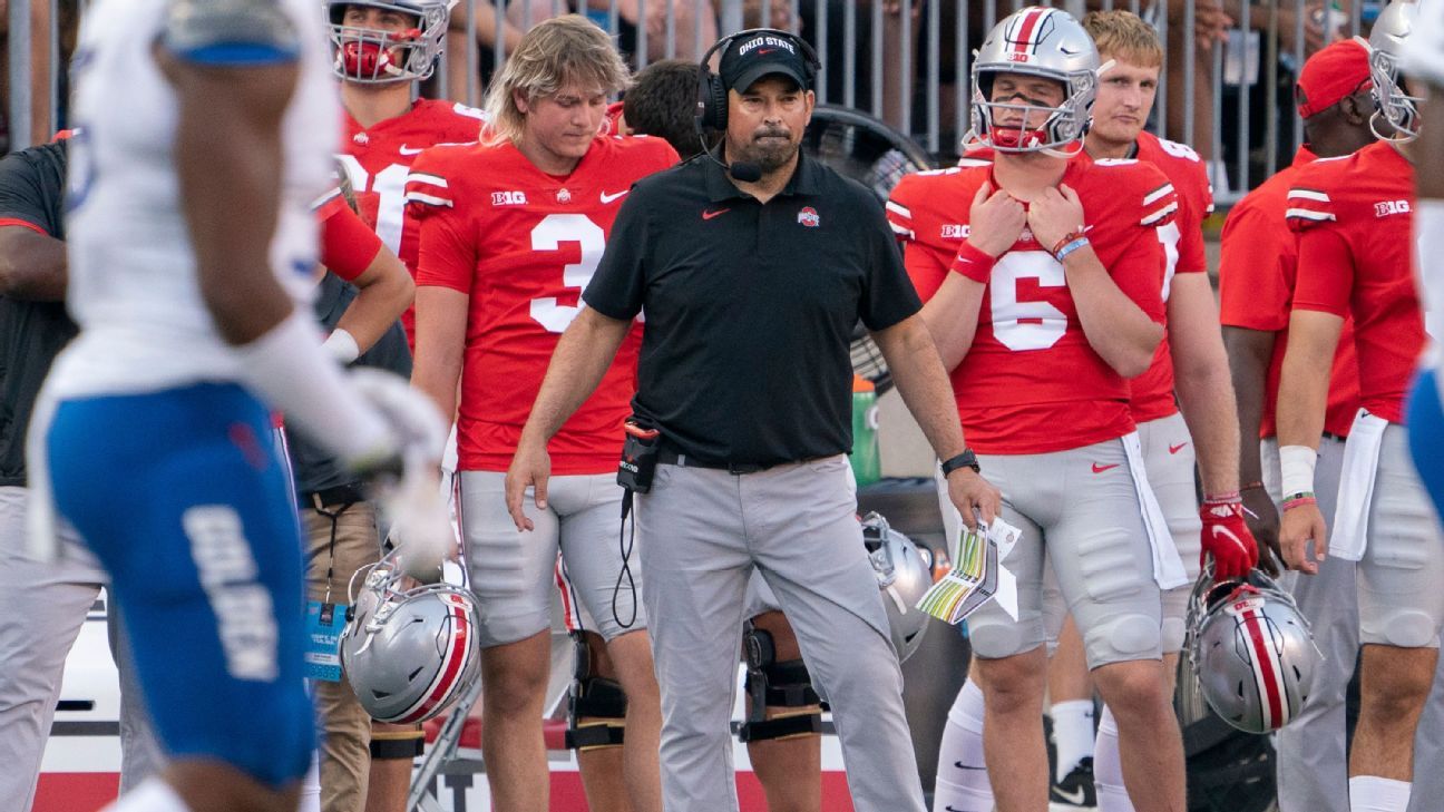 Ohio State's Ryan Day says Matt Barnes, not Kerry Coombs, called defensive plays..