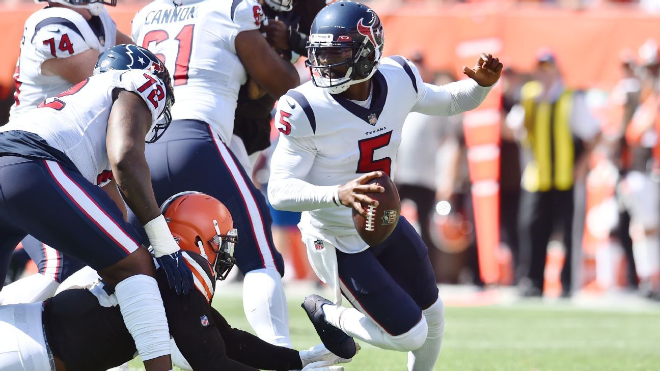 Houston Texans Injury News: Tyrod Taylor Not Expected To Play Against  Panthers - Battle Red Blog