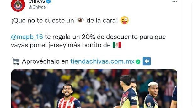Chivas vende su jersey recordando el piquete de ojo de Miguel Ponce a Henry Martín