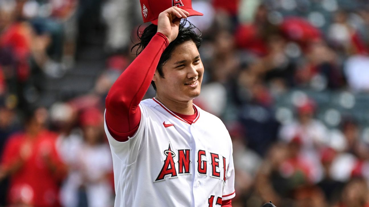 Los Angeles Angels' Shohei Ohtani, Philadelphia Phillies' Bryce Harper among Pla..