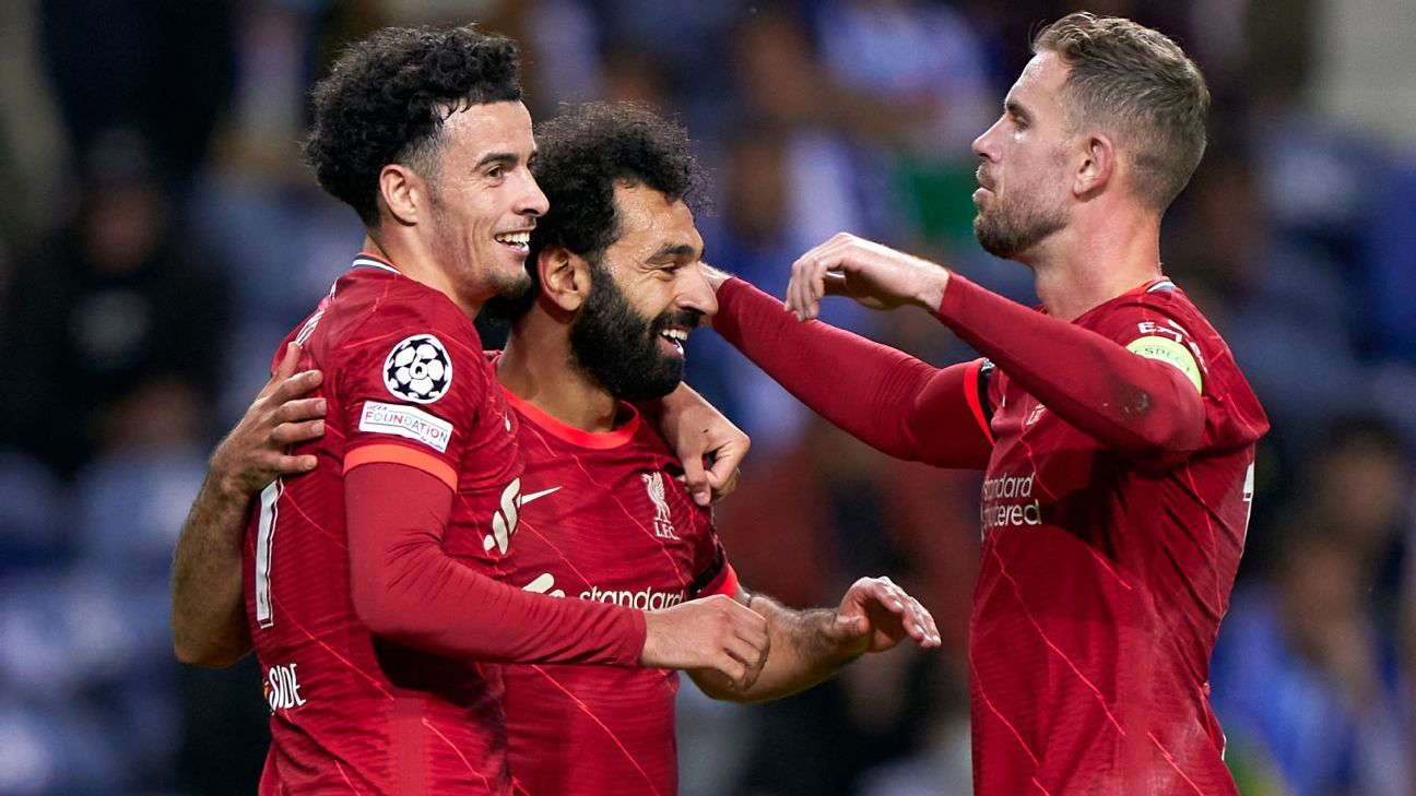 Pemain Liverpool Curtis Jones 10/10 dan Mohamed Salah menang besar di Porto