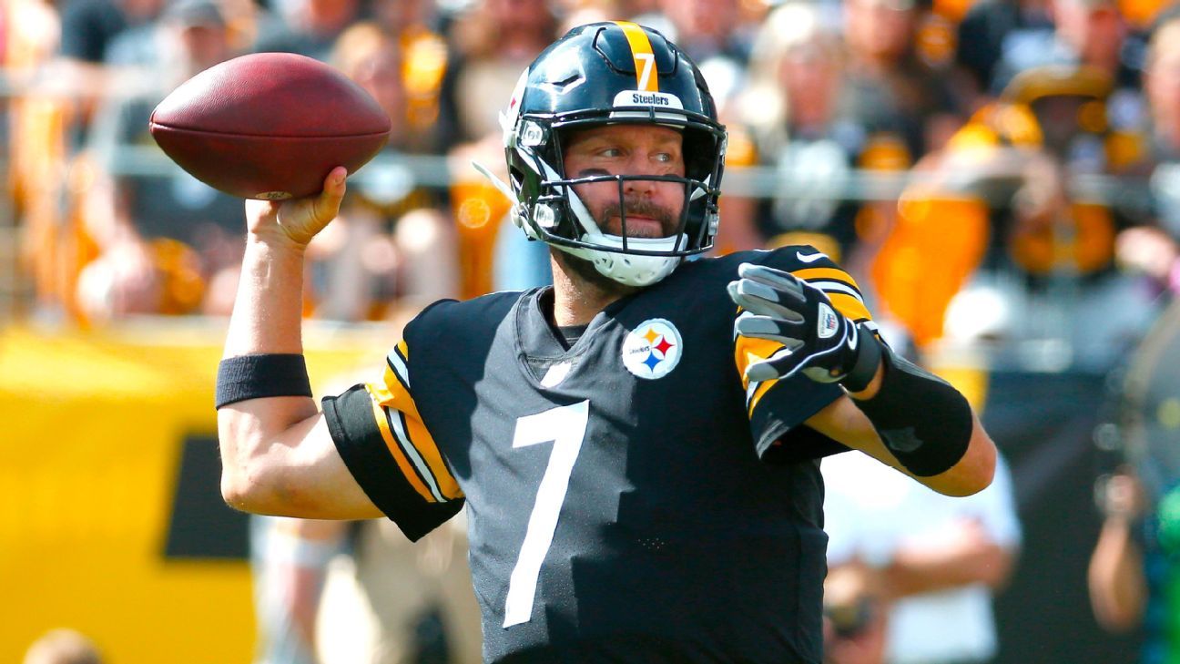 Ben Roethlisberger hits Diontae Johnson on long touchdown pass to get Pittsburgh..