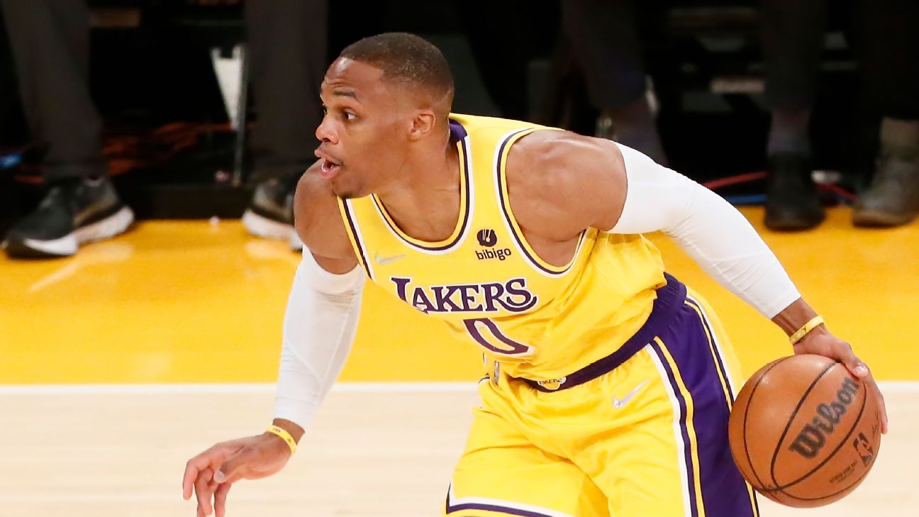 Russell Westbrook clears COVID protocol, available for Los Angeles Lakers vs. Mi..