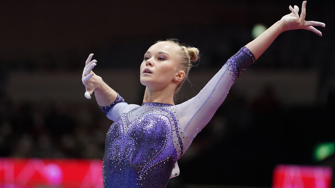Angelina Melnikova wins all-around final at gymnastics worlds - ESPN
