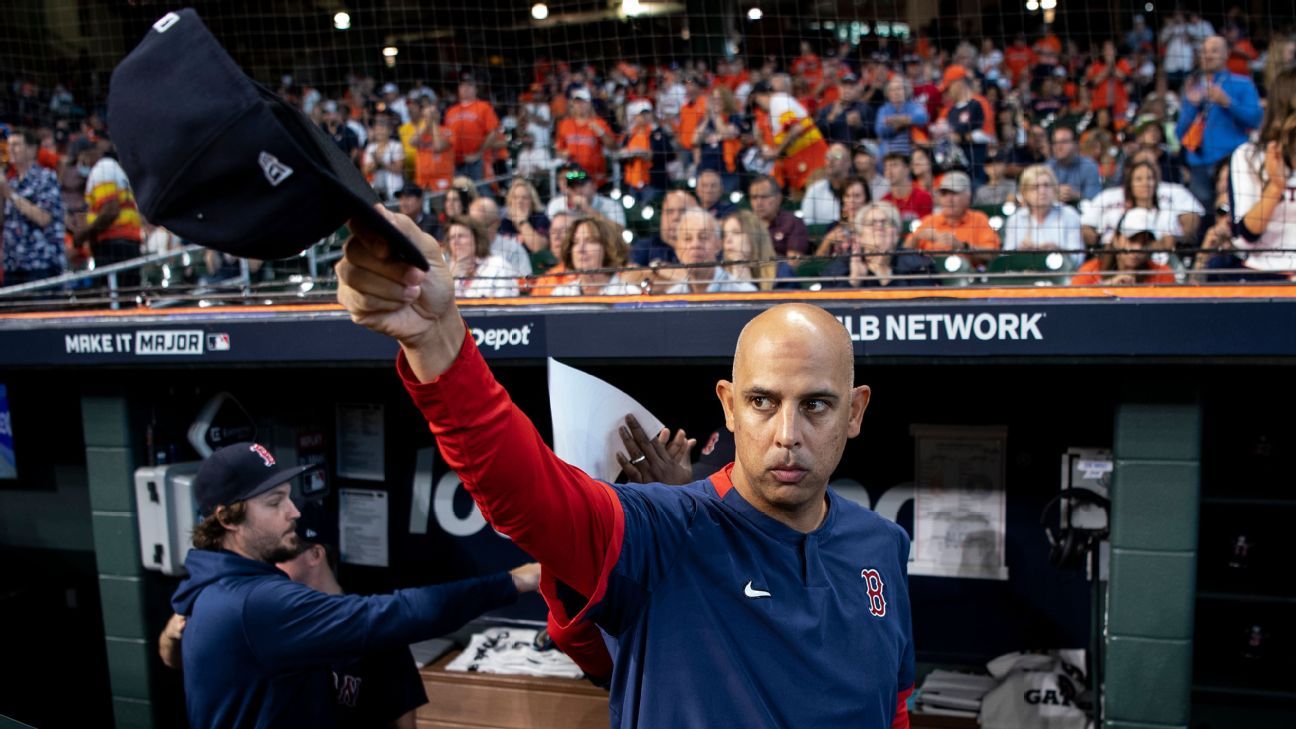 Boston Red Sox exercise club option on manager Alex Cora for 2023-24 seasons