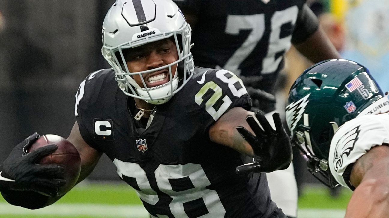 Josh Jacobs injury update: Raiders RB ruled out after suffering chest  injury vs. Eagles