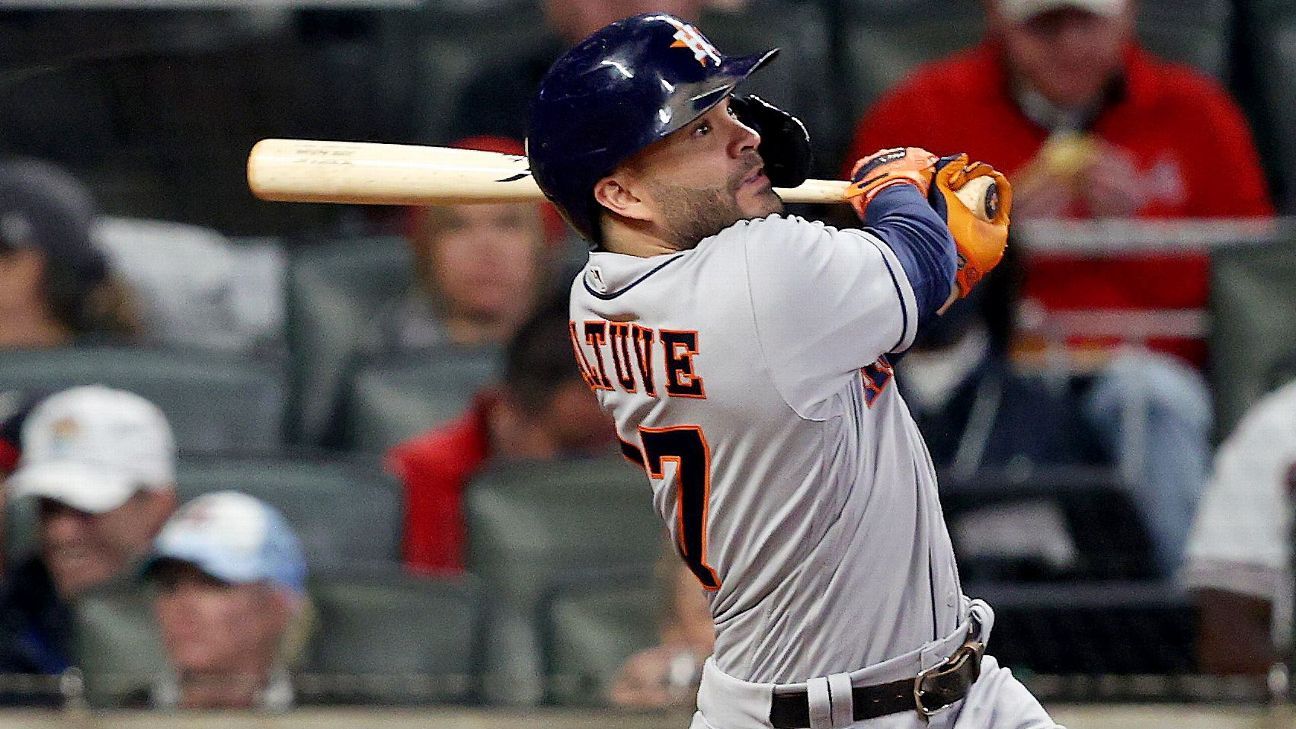 Dubón and Altuve go back-to-back twice, Astros hit 5 homers in 13