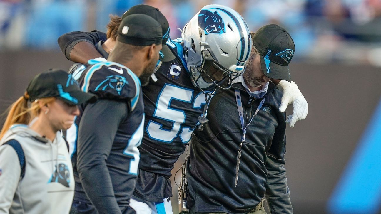 Carolina Panthers' Brian Burns wishes NFL DEs 'happy hunting' vs. New England Pa..